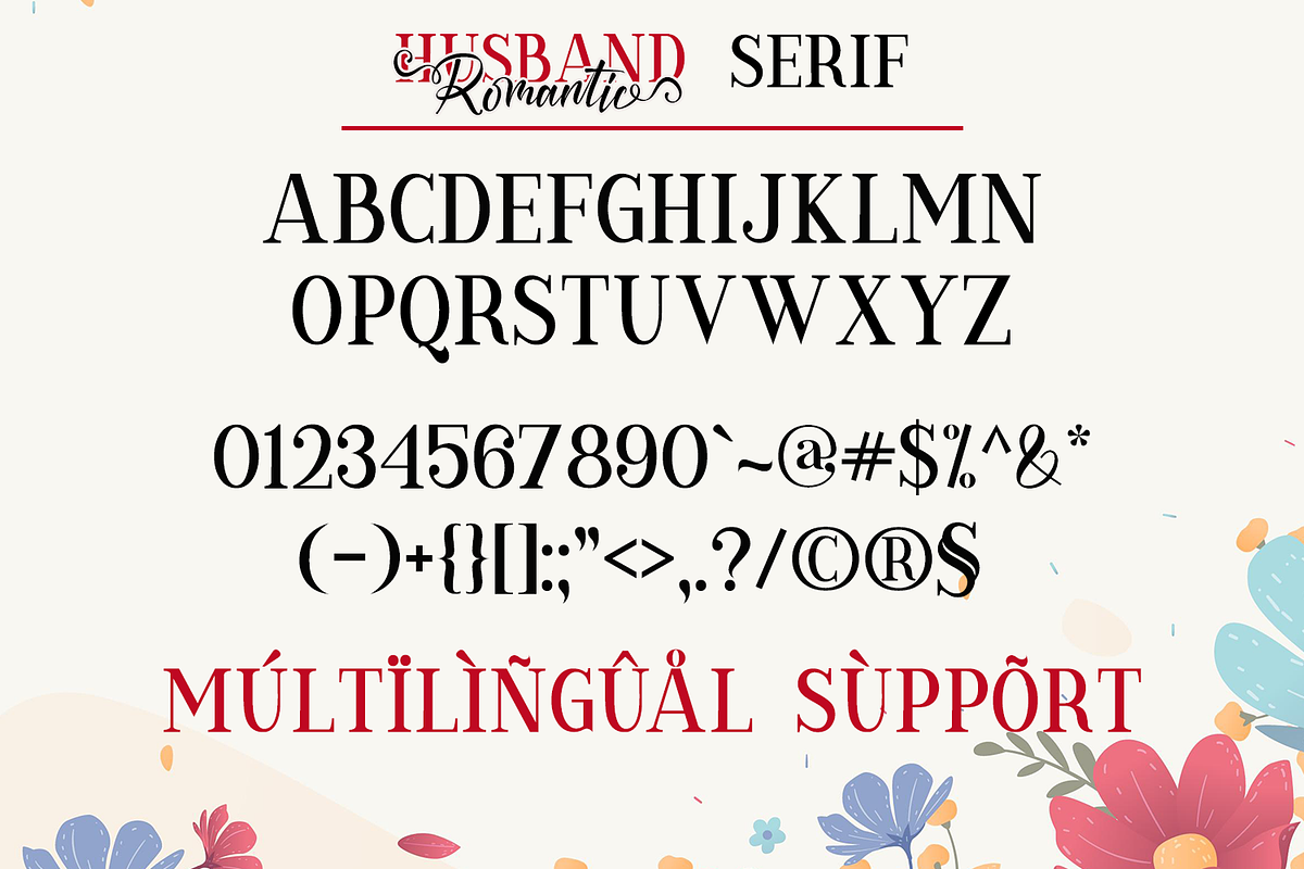 Husband Romantic, a Serif Font by Sealoung (Photo 13 of 13)