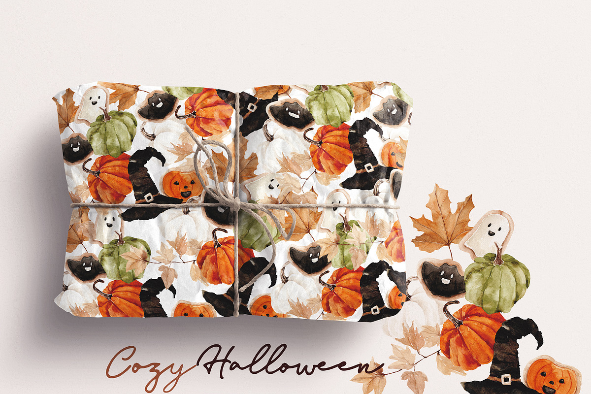 Watercolor Clipart - COZY Halloween, a Decorative Illustration by Beigetime (Photo 19 of 19)