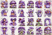 Whimsical Fairy Garden PNG Clipart, a Seasonal Illustration by RobertsArt (Thumbnail 4 of 5)