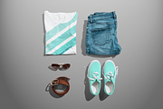 Women's Crew Neck T-shirt Mock-up, a Shirt Mockup by Mint Pixels (Thumbnail 7 of 7)