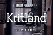 Kritland, a Serif Font by lelevien (Thumbnail 1 of 5)