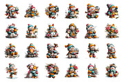 Cute Christmas Snowman Clipart PNG, a Seasonal Illustration by fashionaddict (Thumbnail 4 of 6)