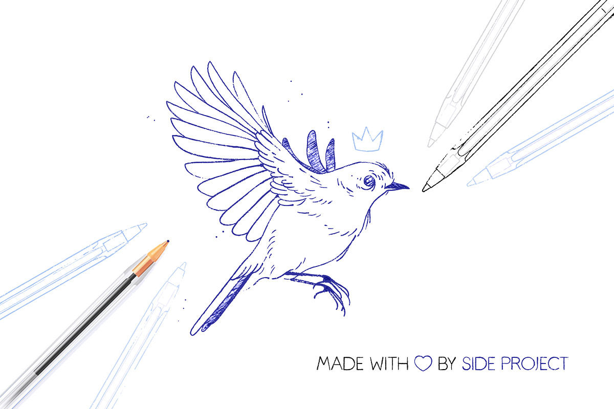 Used Ballpoint Pen Brushes, a Brush Add-On by Side Project (Photo 4 of 7)