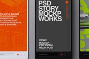 Instagram Story Mockup Social Media, an iPhone Mockup by Avelina Studio (Thumbnail 3 of 3)