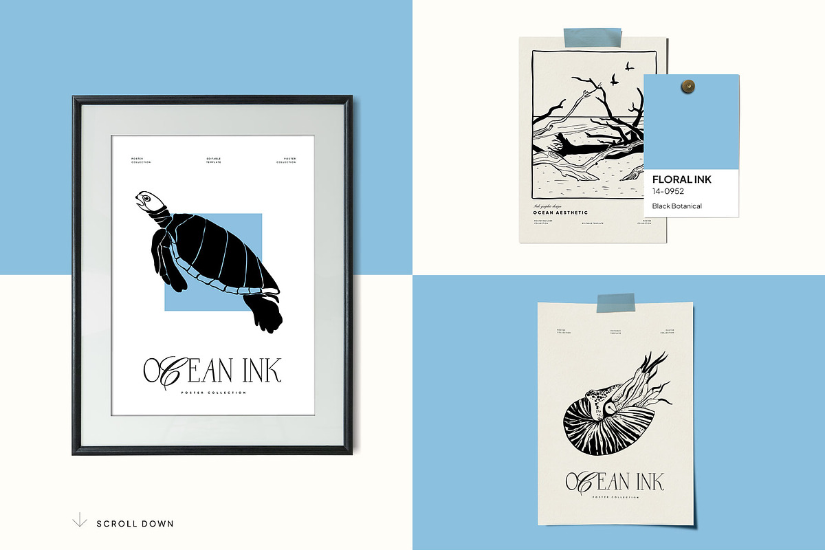 Ocean | Poster Builder, an Animal Illustration by KetteCreate (Photo 6 of 15)
