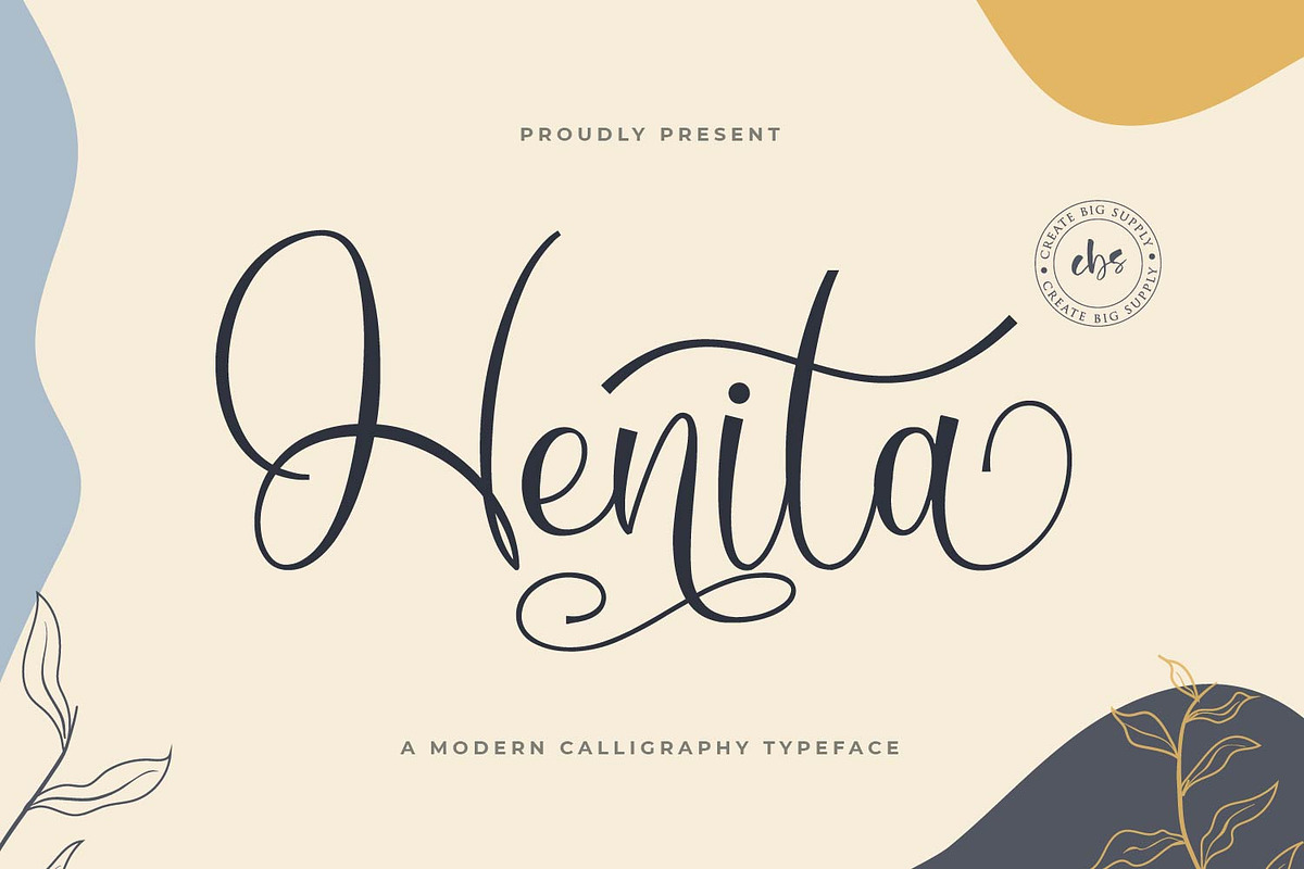 Henita, a Script Font by sabrcreative (Photo 1 of 9)
