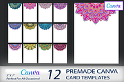Mandala Card CANVA Template Set, a Templates & Theme by Vibrant Design Shop (Thumbnail 1 of 8)
