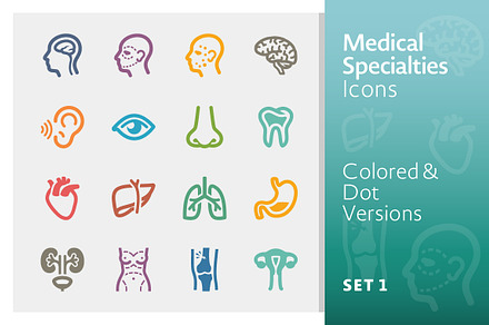 Medical Specialties Icons - Set 1