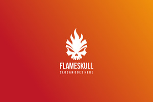 Flame Skull Logo