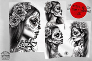 Chicano design bundle, a Brush Add-On by Studio.Valhalla (Thumbnail 4 of 5)