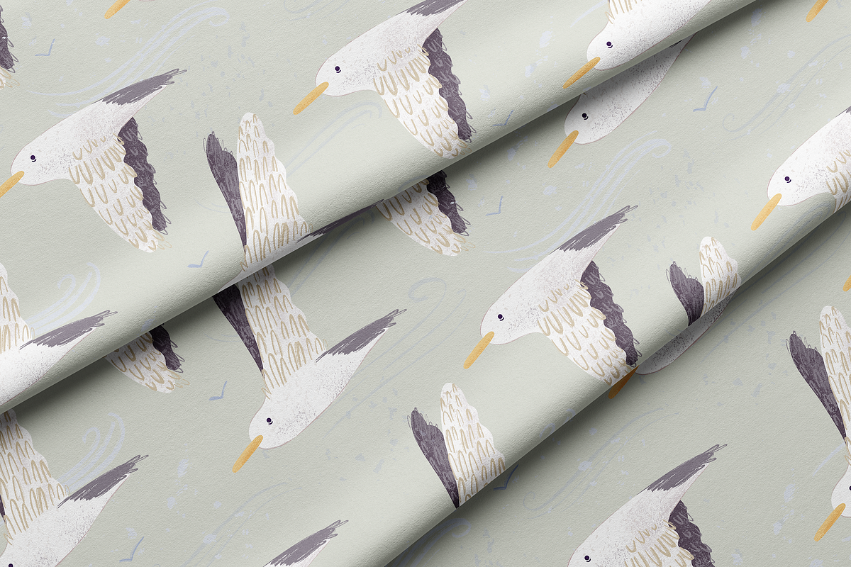 Seagull Pattern, a Pattern Graphic by Lady Bruniere Design (Photo 9 of 12)