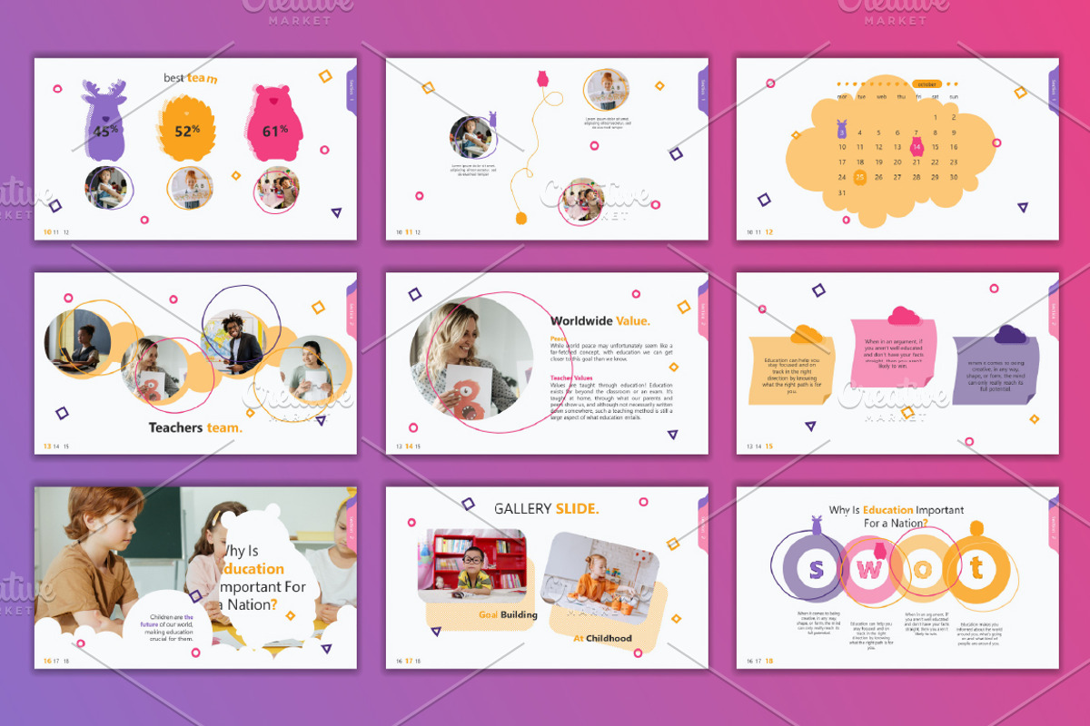 Education Powerpoint Animated Slides, a Presentation Template by alexdndz