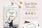 Sage Green Terracotta Botanicals, an Illustration by Momo Studio (Thumbnail 11 of 11)