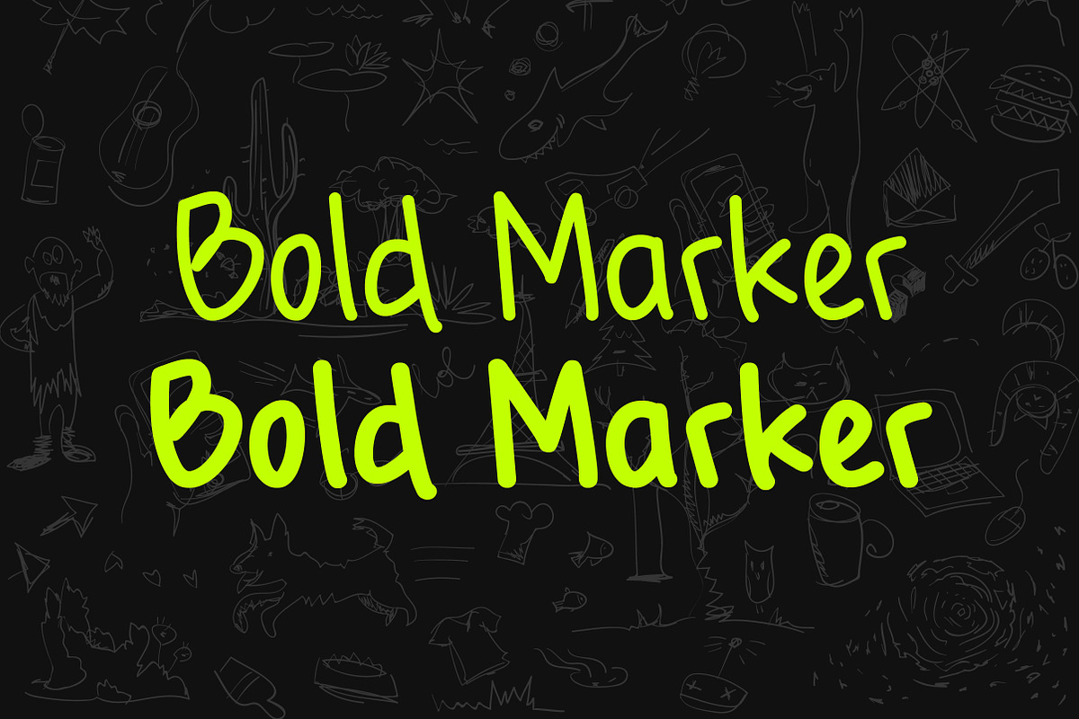 Bold Marker | Natural & Bold Display, a Handwritten Font by Lettertype Studio (Photo 2 of 15)