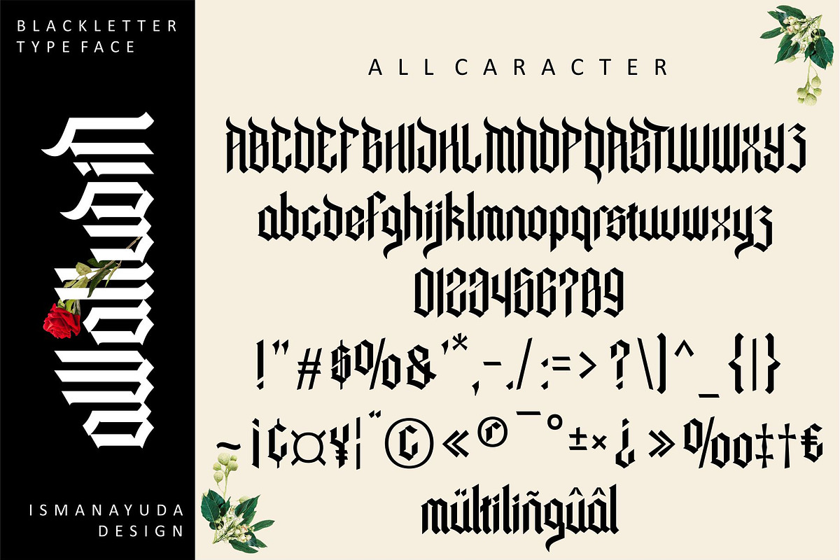 Awaludin, a Blackletter Font by ismanayuda (Photo 6 of 7)