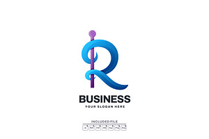 Abstract letter R logo vector icon, a Branding & Logo Template by yuanesei