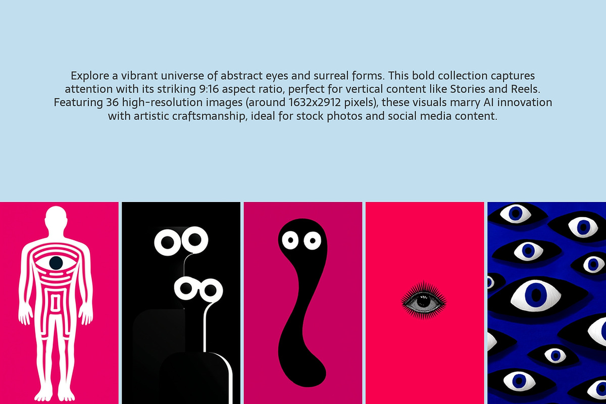 Bold Abstract Character & Pop Art, an Abstract Photo by AI Petr Creative Agency (Photo 2 of 7)