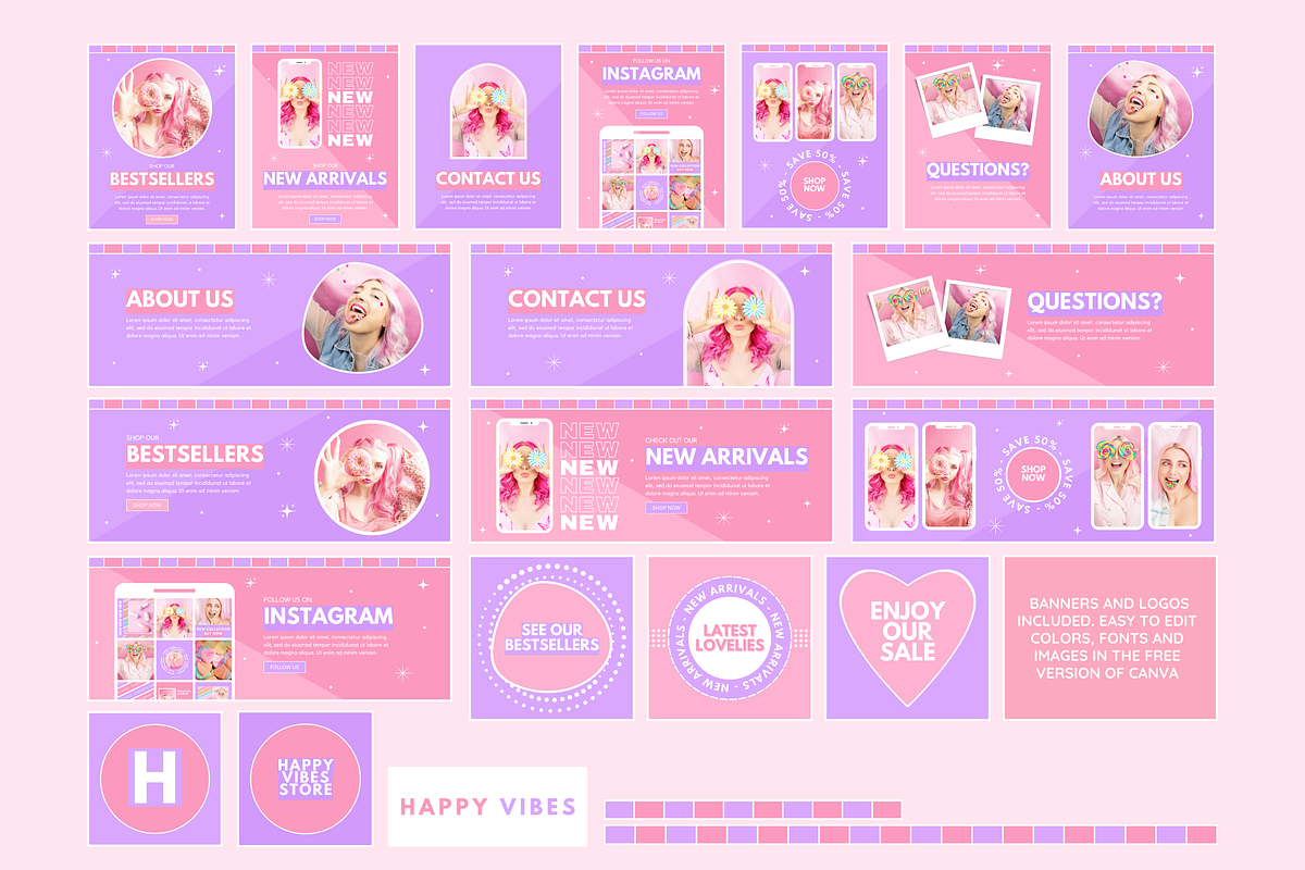 Happy Vibes Shopify Theme, a Shopify Template by SunshineStudioBoutique (Photo 6 of 8)