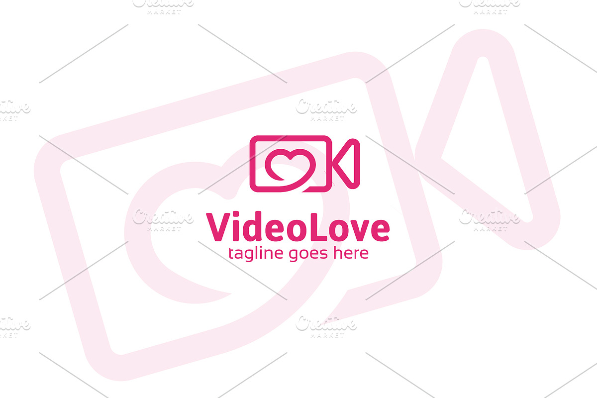 VideoLove Logo Heart Symbol, a Branding & Logo Template by Assaldesigns (Photo 3 of 4)