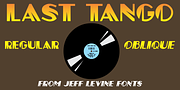 Last Tango JNL, a Font by Jeff Levine Fonts (Thumbnail 1 of 5)