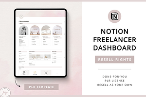 Notion PLR Template Freelancer Dash