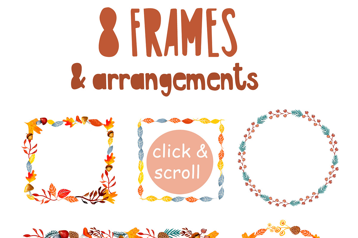Watercolor fox rabbit autumn clipart, an Object Graphic by NataLyaroArt (Photo 6 of 14)