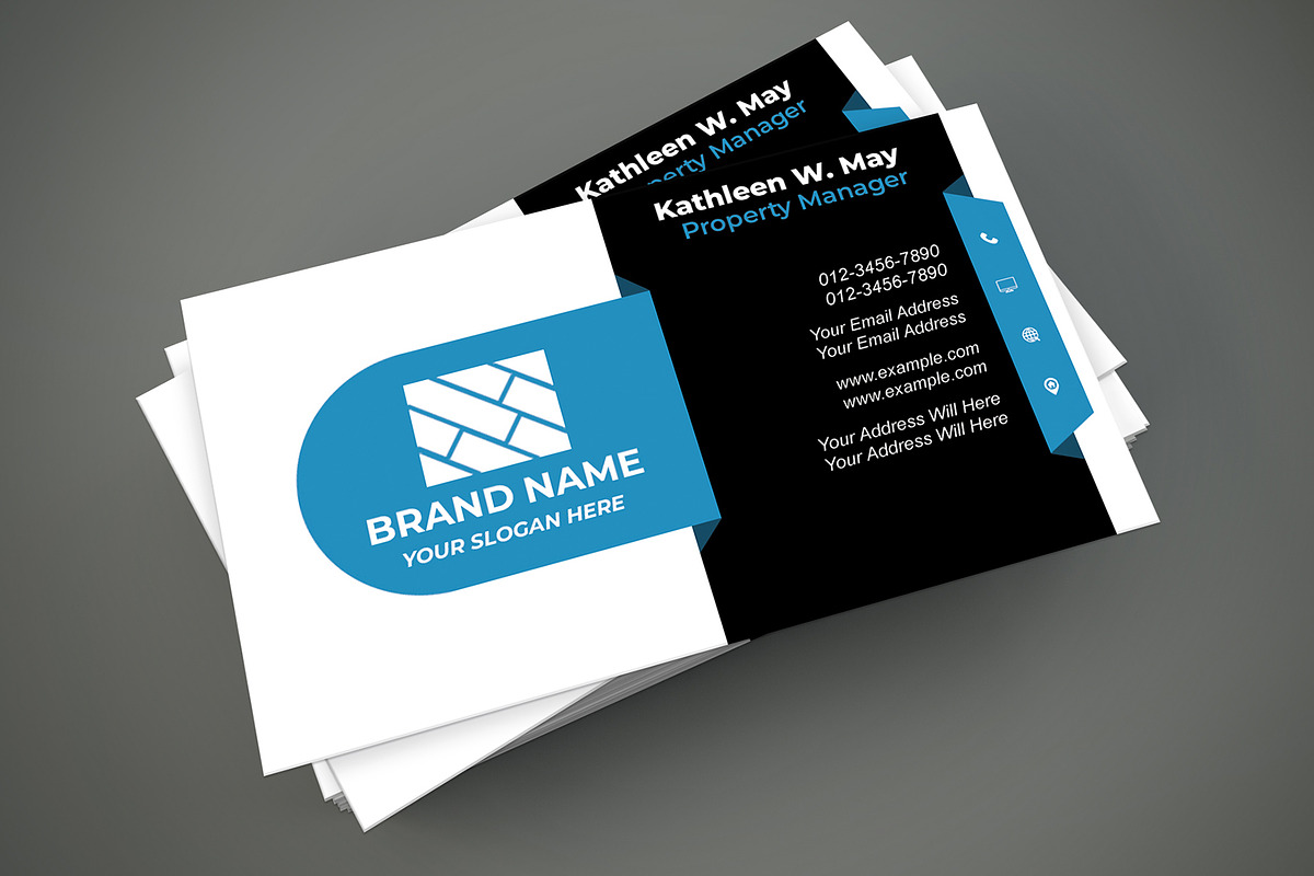 Creative Agency Card PSD preview 5