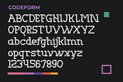 Codeform – Experimental Modular, a Slab Serif Font by Lettramina Studio (Thumbnail 10 of 11)