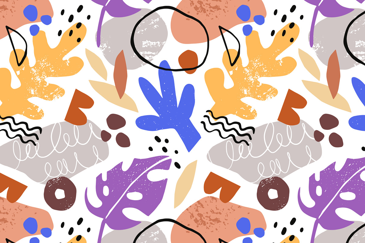 Abstract shapes seamless patterns, a Pattern Graphic by Good Studio (Photo 2 of 8)