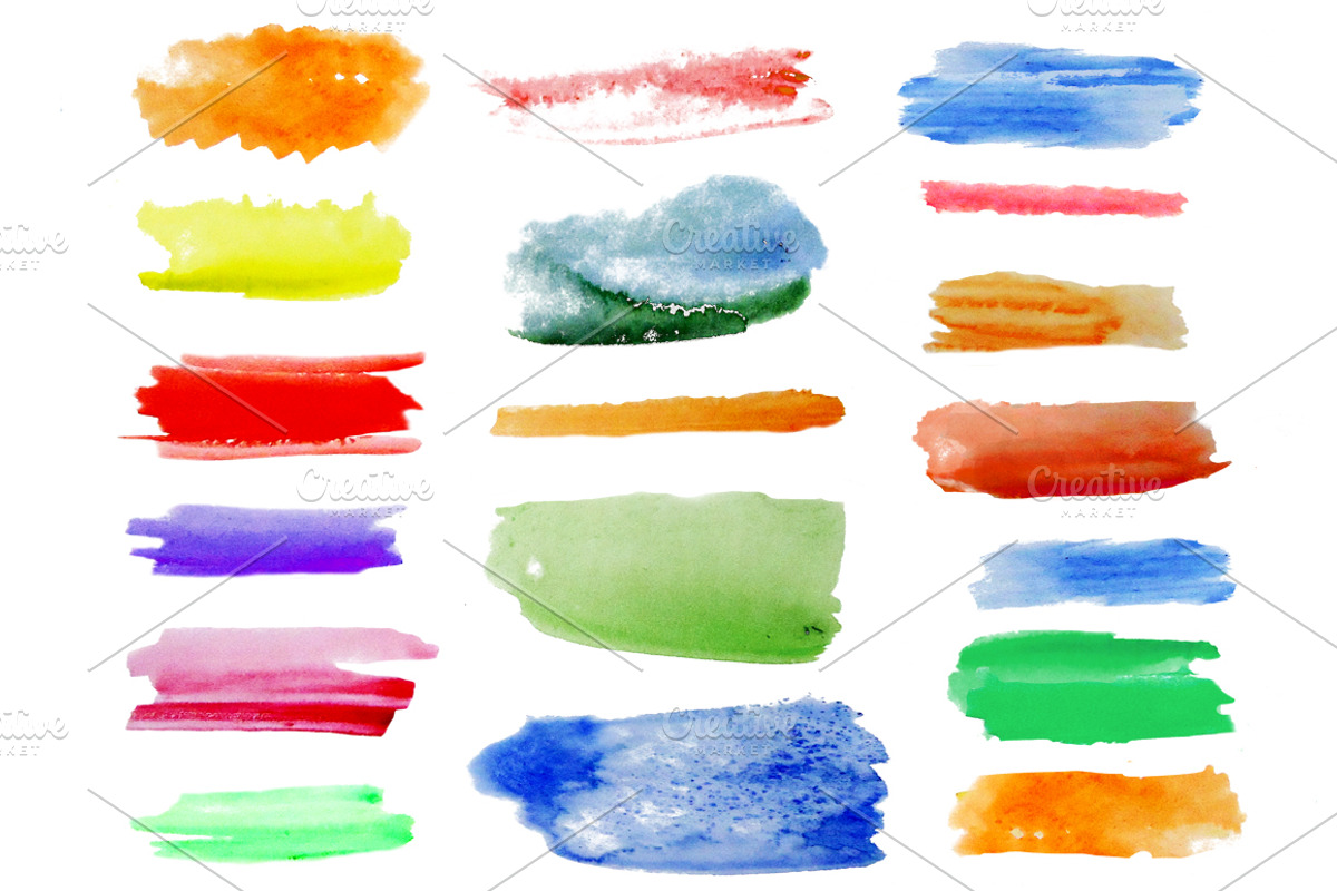 Watercolor brushes set., a Brush Add-On by redstudio (Photo 2 of 8)