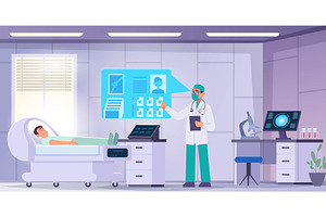 Doctor consultation. Smart medical, a Healthcare Illustration by Onyx