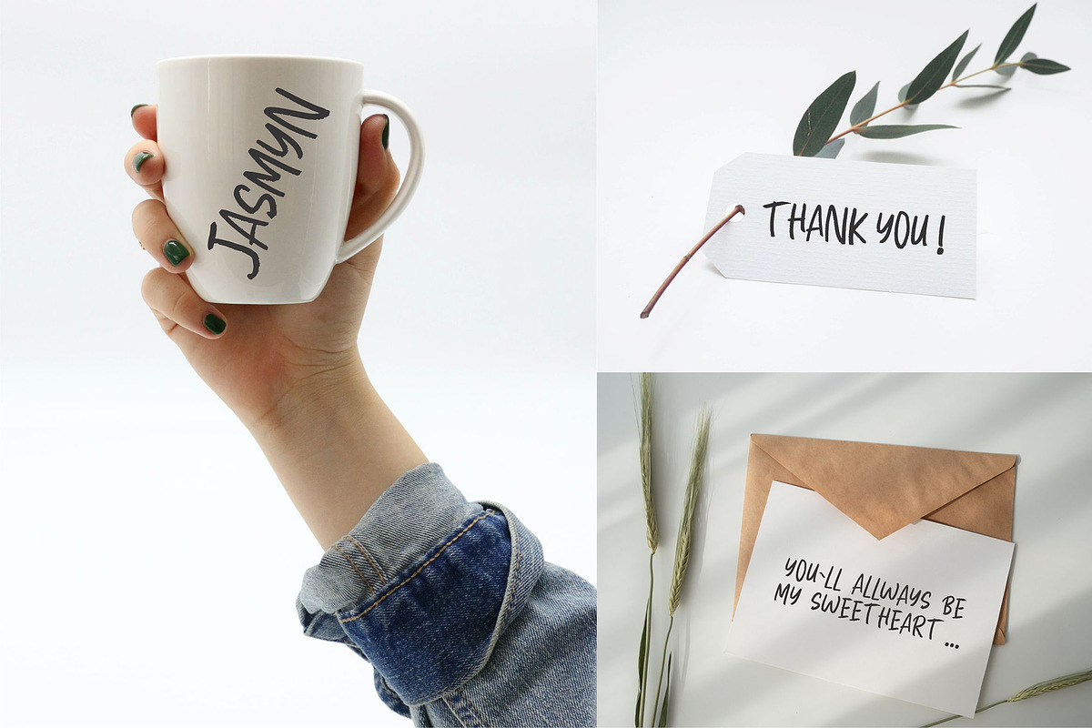 Hapyer Modern Font, a Script Font by Formatika Studio (Photo 3 of 8)