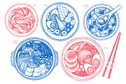 Japanese Cuisine Vector Collection, a Food Illustration by Lubov Illustrations Shop (Thumbnail 4 of 7)