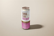Soda Can Mockup Set, a Cups & Container Mockup by mockupatelier (Thumbnail 4 of 12)