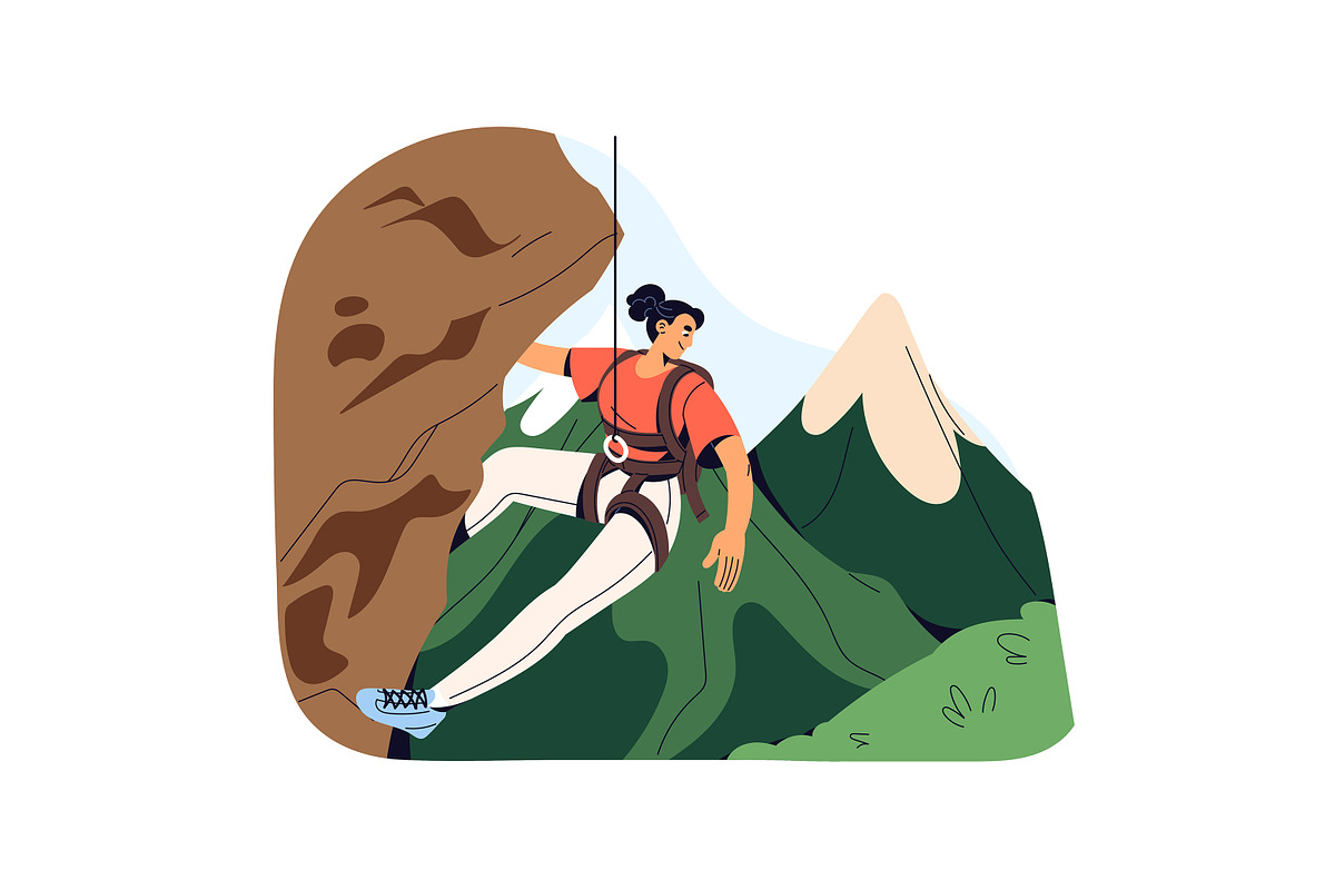 Extreme sport on summer vacation set, a Sport Illustration by PaperTrident (Photo 3 of 9)