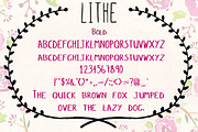 Lithe Handdrawn Font + Bold & Italic, a Handwritten Font by Violet LeBeaux (Thumbnail 4 of 5)