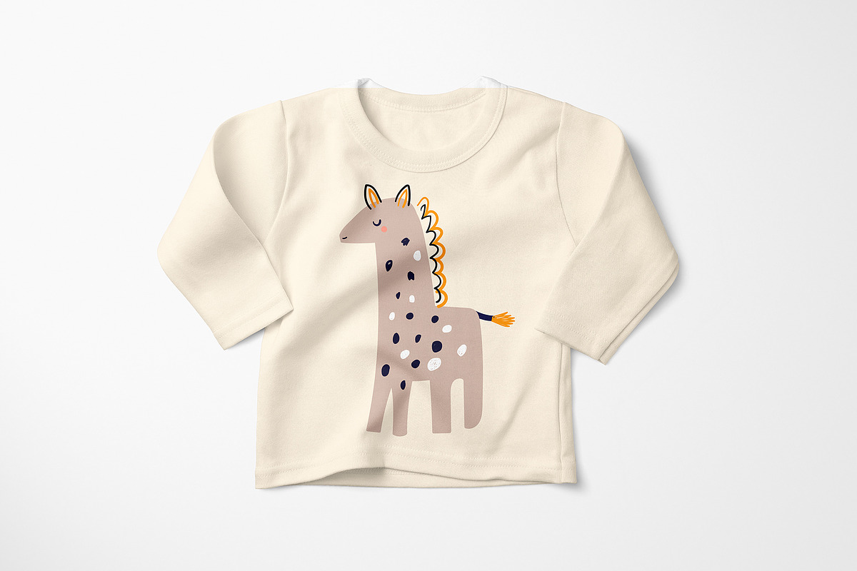 Baby hand drawn animals collection, an Animal Illustration by MoleskoStudio (Photo 15 of 24)