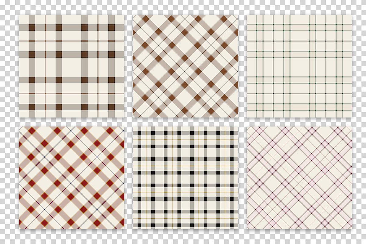 White Tartan Plaid Digital Paper Set, a Pattern Graphic by Gfx Expert Team (Photo 3 of 3)