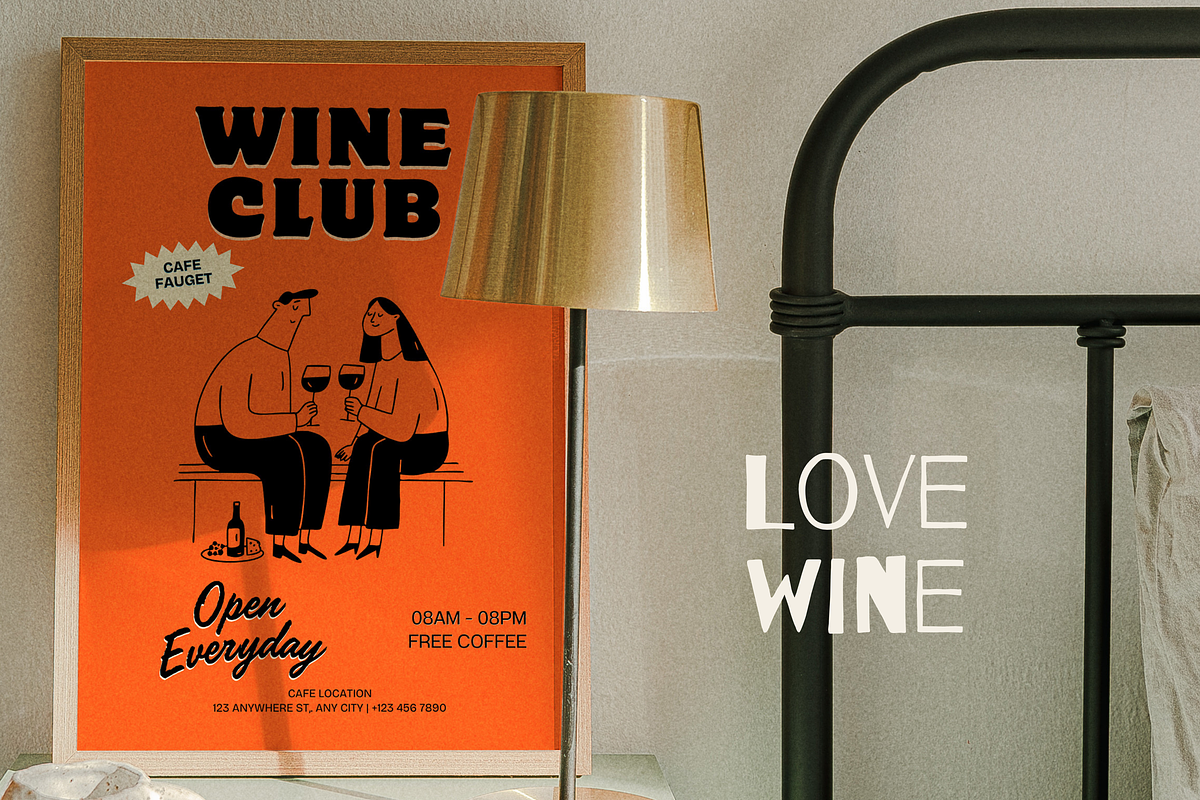 Lové Wine: Fun Drink People, a Food Illustration by Veyla (Photo 16 of 17)