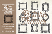 Picture frames sketch illustrations, a Decorative Illustration by Natalya Levish (Thumbnail 1 of 3)