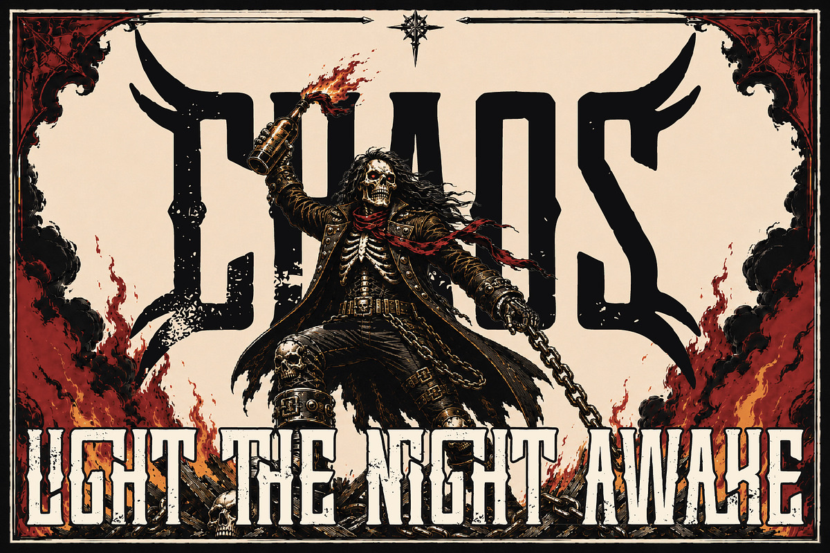Manifestum | Display Typeface, a Blackletter Font by VozzyStock (Photo 6 of 9)