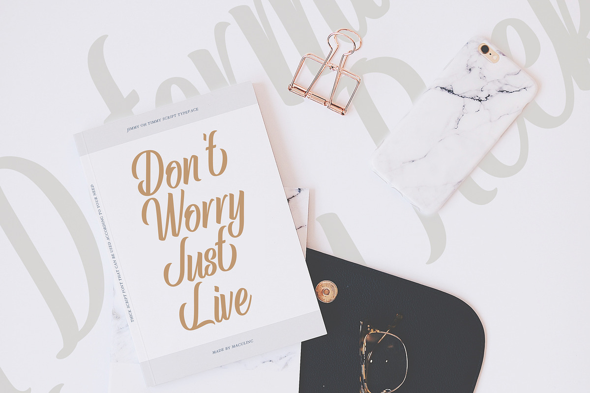 Jimmy Oh Timmy - Script Font, a Script Font by Maculinc Type (Photo 4 of 12)