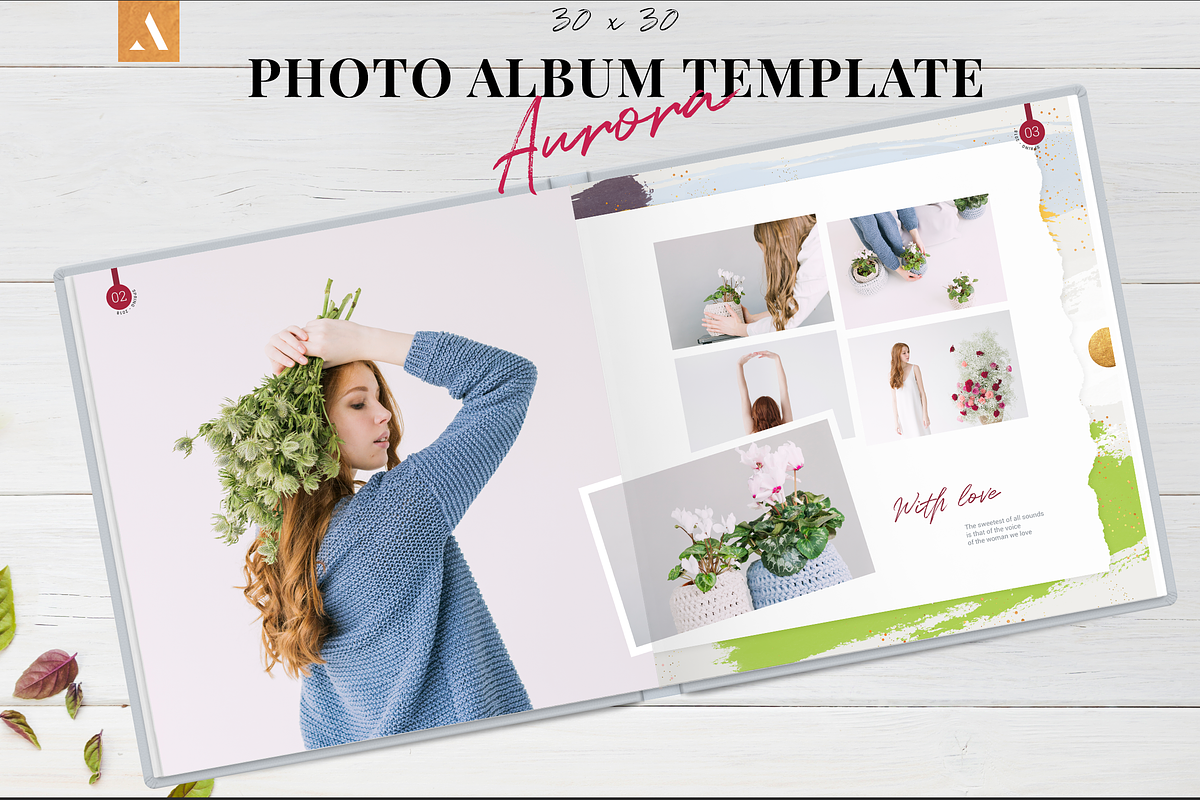 12x12 Photo Album Template / Aurora, a Brochure Template by ArealPro (Photo 3 of 18)