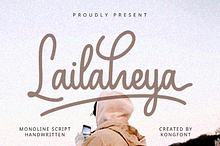 Lailaheya-Monoline ScriptHandwritten