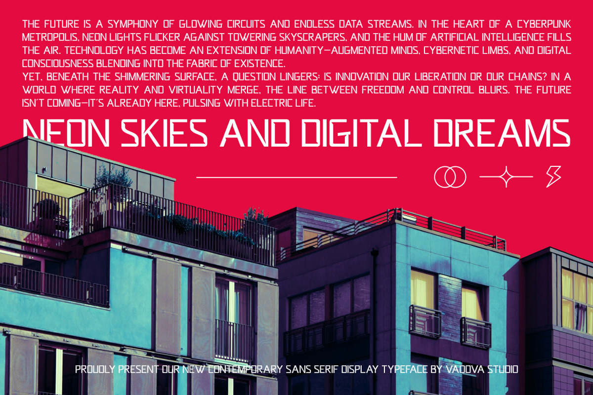 Dashcore Contemporary Sans Font, a Sans Serif Font by Vadovastd (Photo 7 of 7)