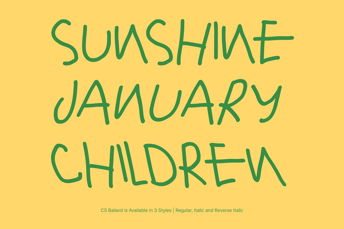 CS Ballard – Messy Handwritten Font, a Handwritten Font by Craft Supply Co. (Photo 5 of 8)
