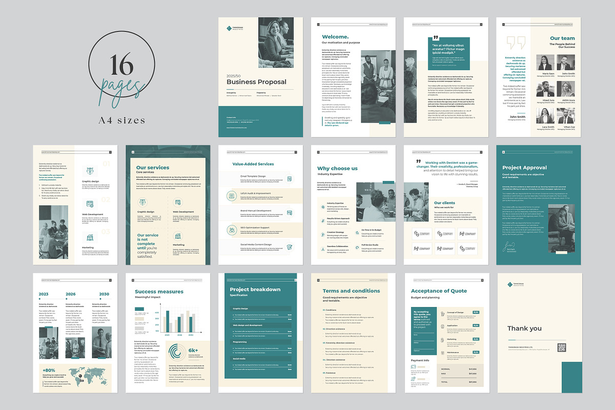 Business Proposal Template, Canva, a Brochure Template by DesVert (Photo 4 of 5)