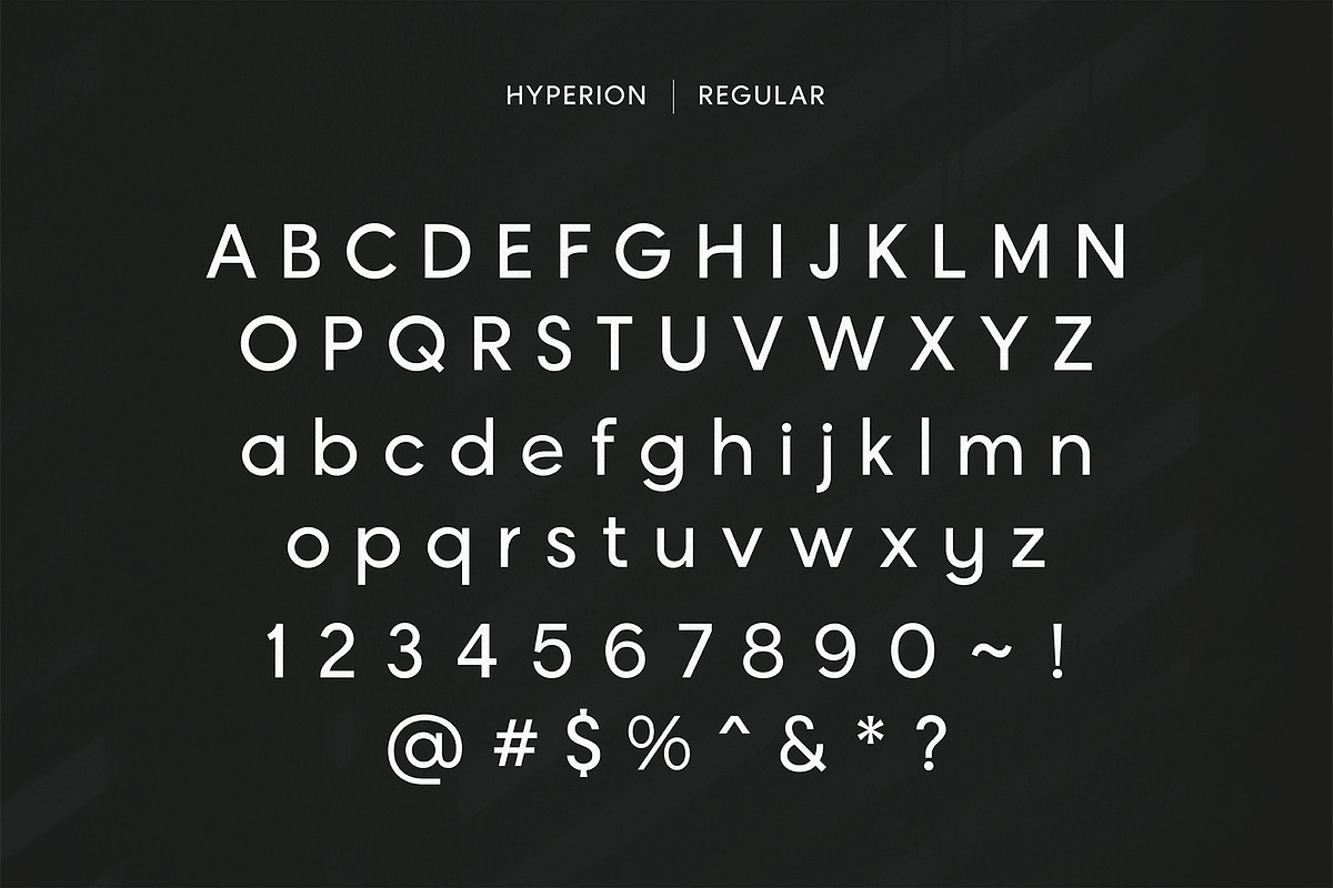 Hyperion - Sleek Modern Sans, a Sans Serif Font by HipFonts (Photo 2 of 12)