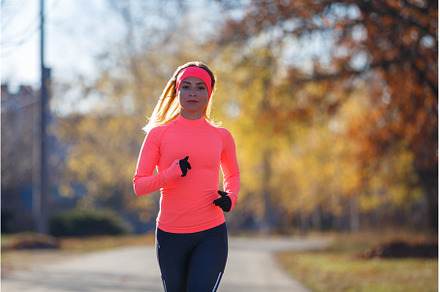 Young fitness woman running on the, a Sports & Recreation Photo by serkum