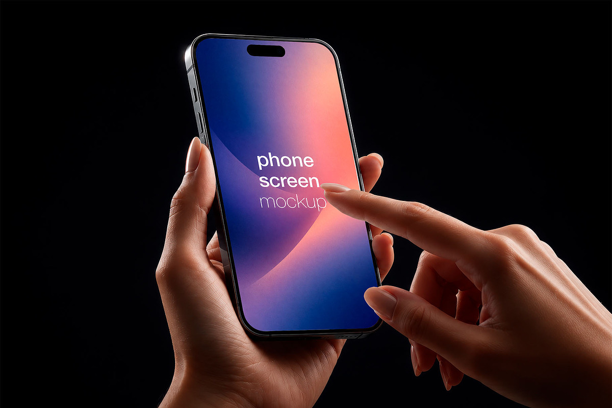 Phone Screen Mockups Pack, an Android Mockup by McLittle Stock (Photo 4 of 13)